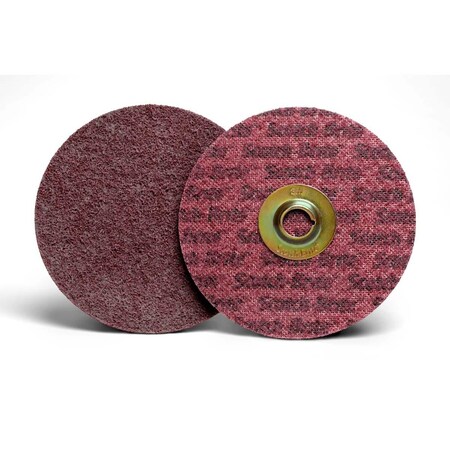 3M Scotch-Brite Al Surface Conditioning Disc Tn Quick Change, Al-Dn, A/O Medium, Maroon, 4-1/2 In 7100075548